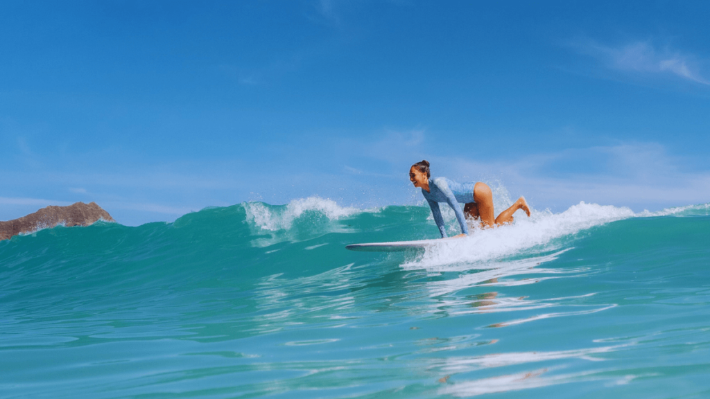 Surfing At Waikiki Beach